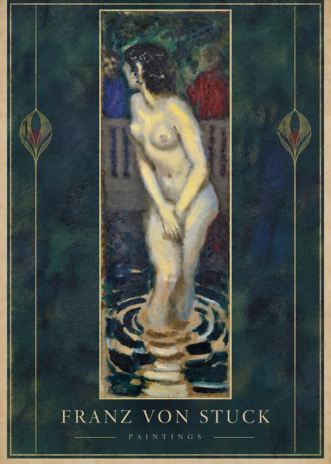 Franz von Stuck The Bather No5 - Plakat