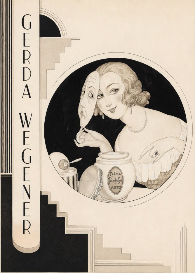 Gerda Wegener Crème Teindelys I No2 - Plakat