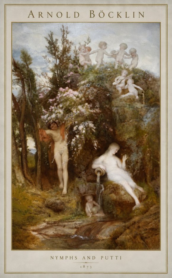 Arnold Böcklin Springtime No3 - Plakat