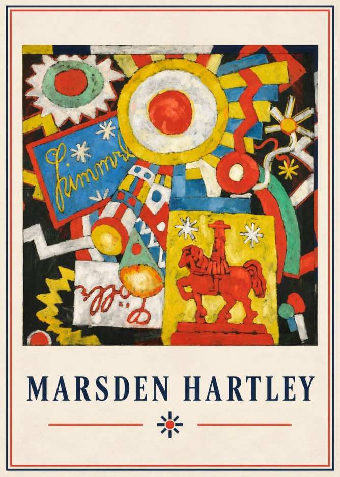 Marsden Hartley Himmel Lille No4 - Plakat