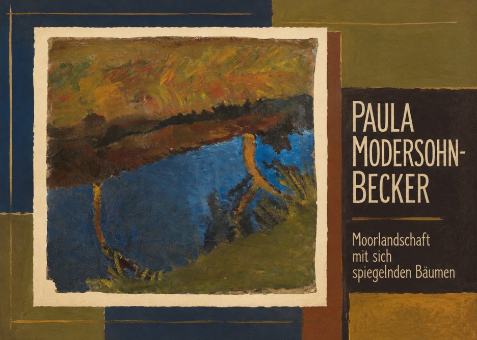 Paula Modersohn-Becker Moorlandschaft Mit Sich Spiegelnden Bäumen No2 - Plakat
