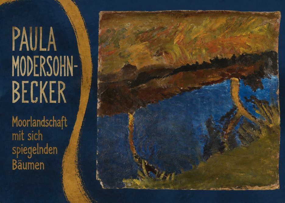 Paula Modersohn-Becker Moorlandschaft Mit Sich Spiegelnden Bäumen No5 - Plakat