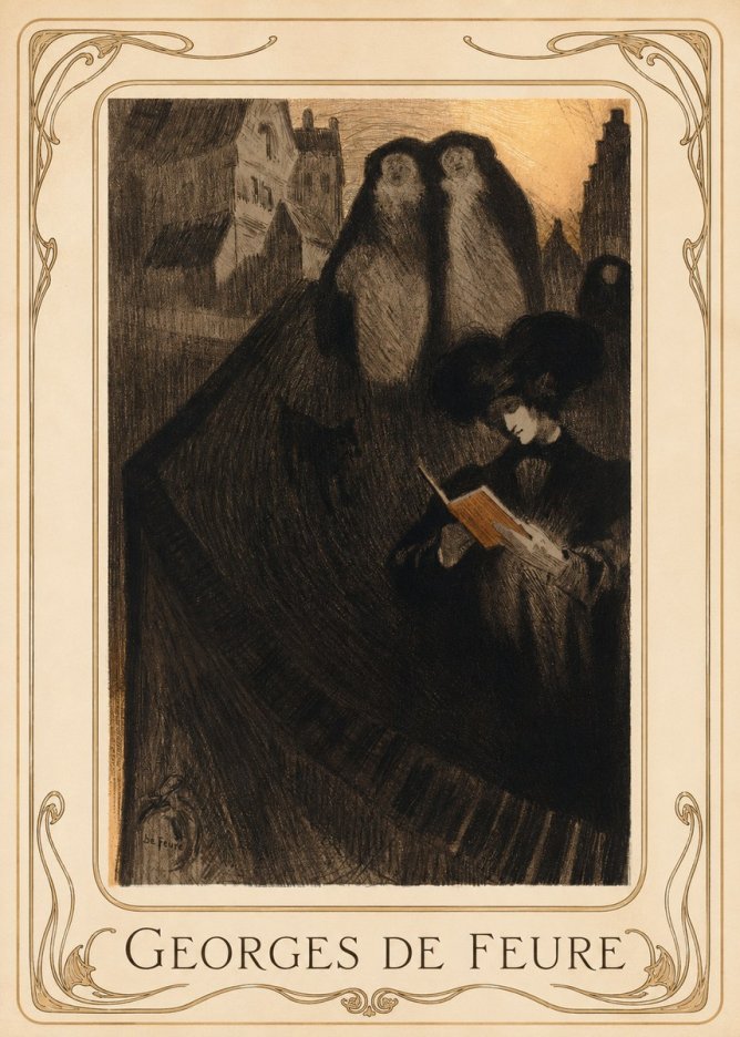Georges de Feure La Liseuse No1 - Plakat