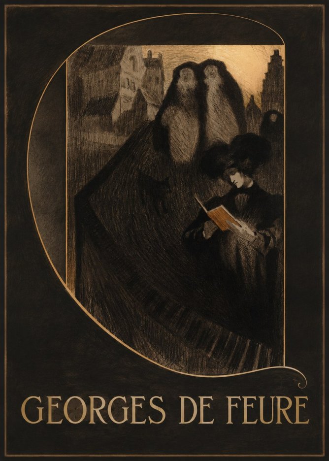 Georges de Feure La Liseuse No3 - Plakat