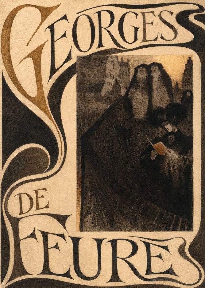 Georges de Feure La Liseuse No5 - Plakat