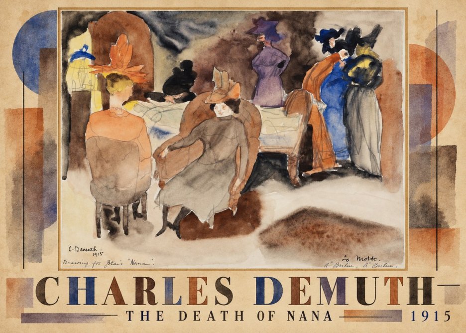 Charles Demuth The Death of Nana No3 - Plakat