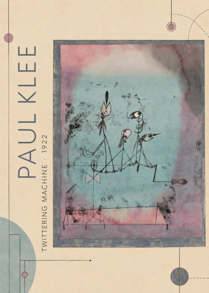 Paul Klee Twittering Machine No2 - Plakat