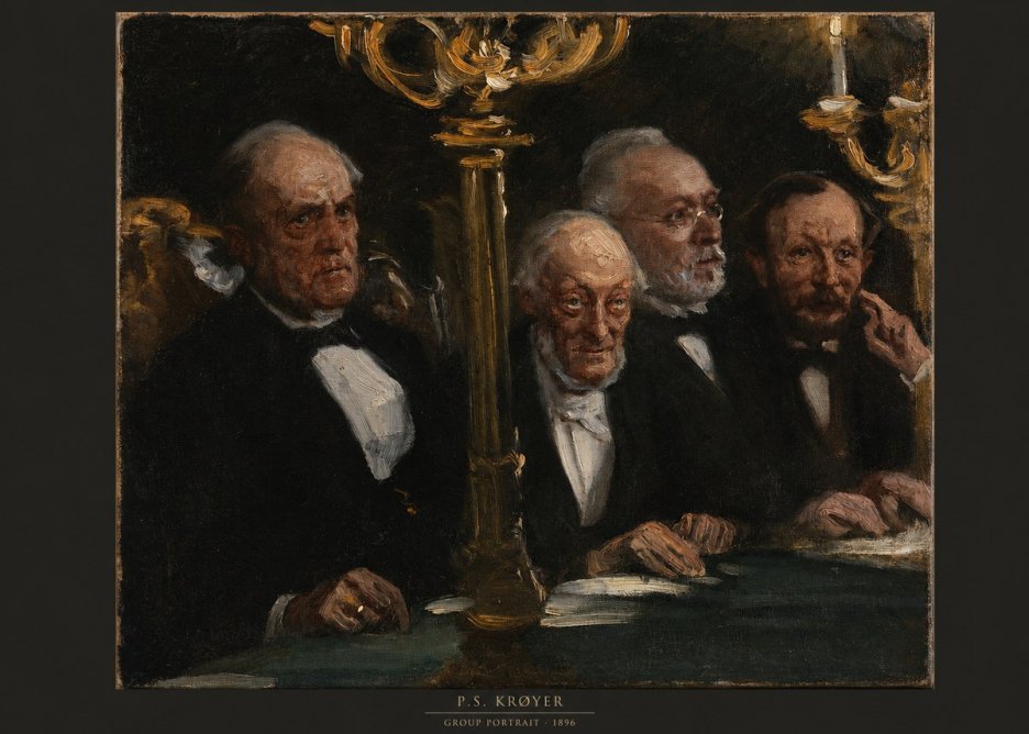 P.S. Krøyer Group Portrait No6 - Plakat