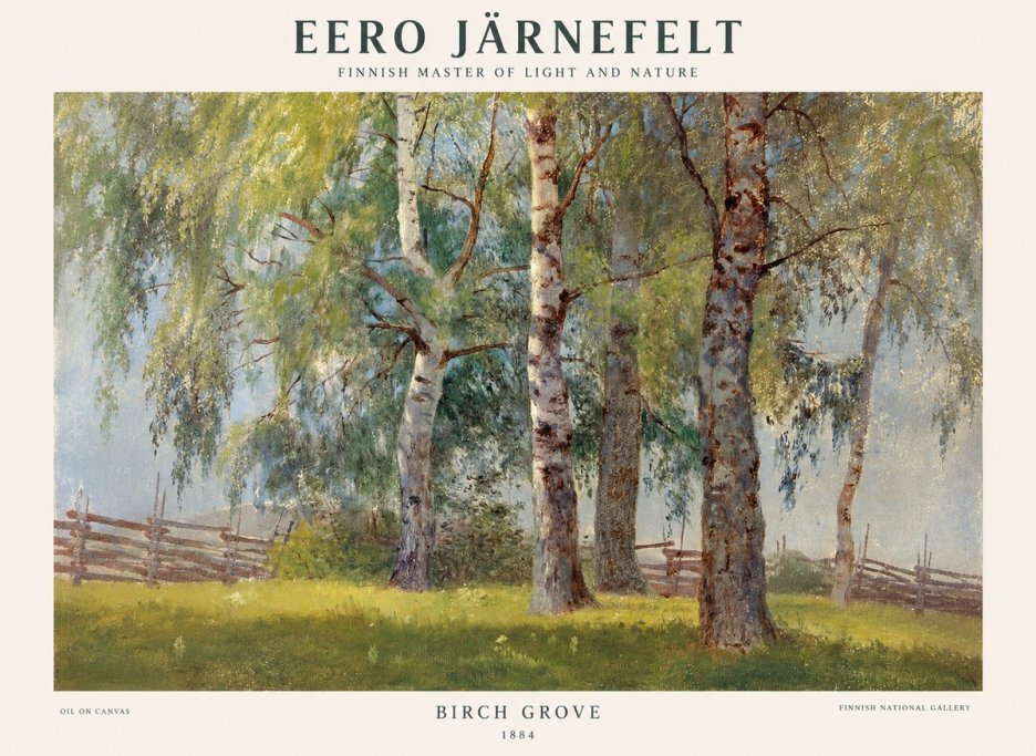 Eero Järnefelt Birch Grove No1 - Plakat