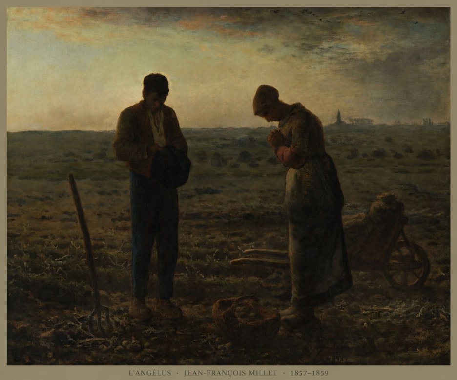 Jean-François Millet L'angélus I No5 - Plakat
