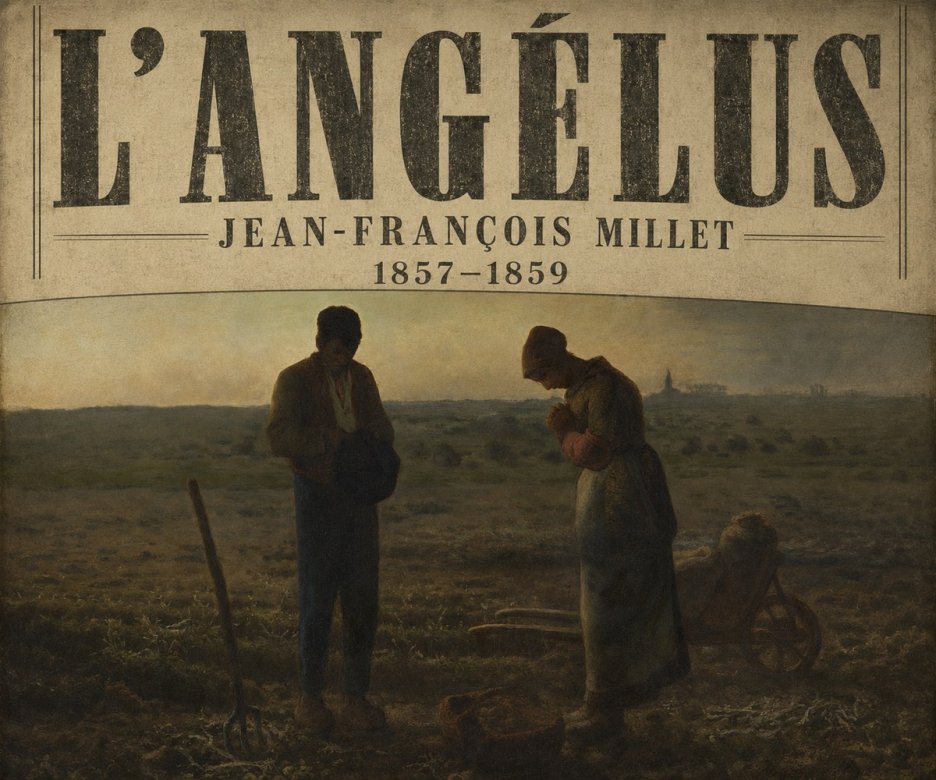 Jean-François Millet L'angélus I No6 - Plakat