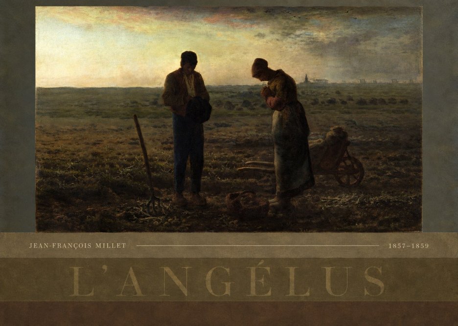 Jean-François Millet L'angélus II No5 - Plakat