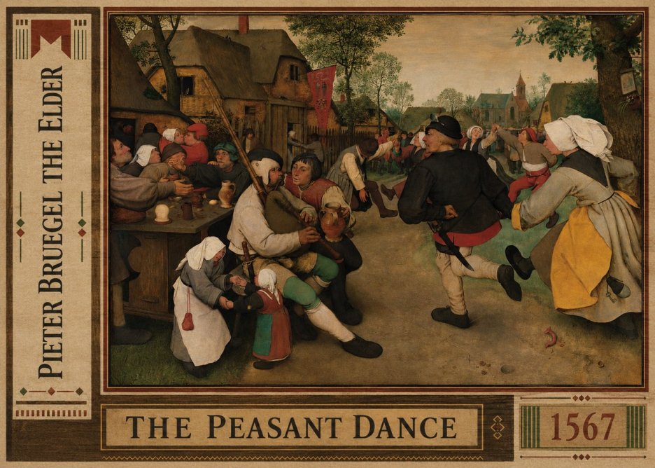 Pieter Bruegel The Peasant Dance II No2 - Plakat