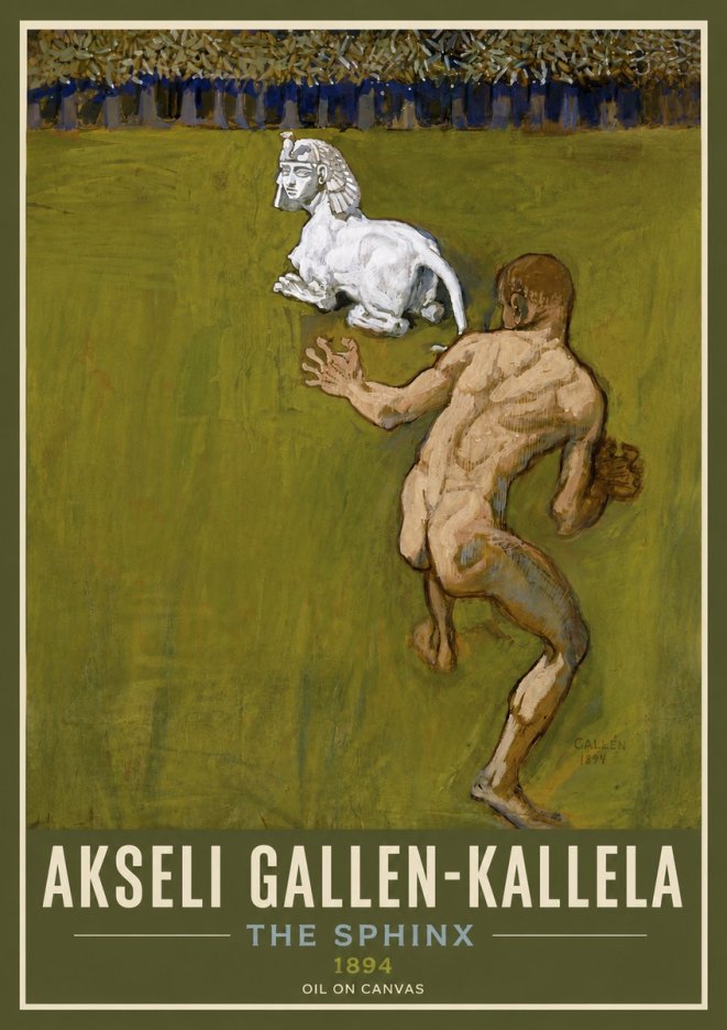 Akseli Gallen-Kallela Väinämöinen's Kantele No5 - Plakat