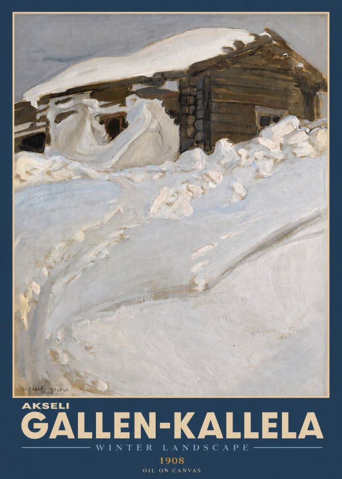 Akseli Gallen-Kallela Winter Landscape II No2 - Plakat