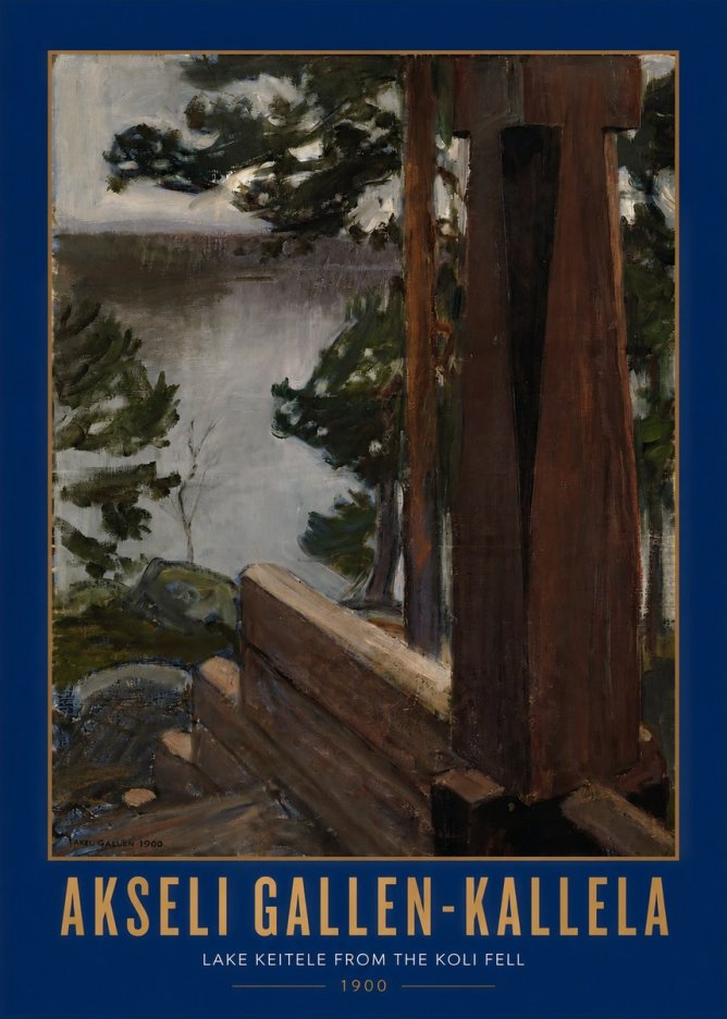 Akseli Gallen-Kallela Lake Keitele from the Koli Fell No2 - Plakat