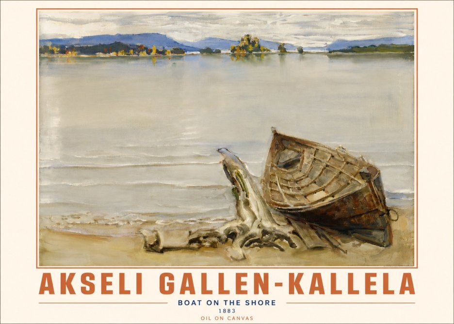 Akseli Gallen-Kallela Boat on the Shore No4 - Plakat