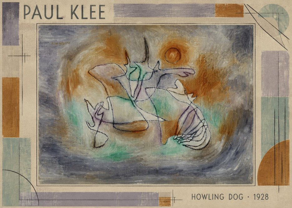 Paul Klee Howling Dog No1 - Plakat