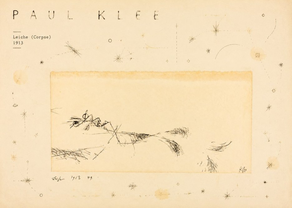 Paul Klee Leiche (Corpse) No4 - Plakat