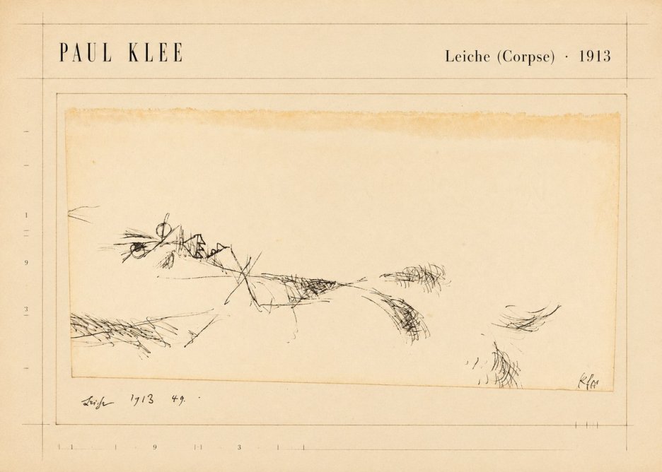 Paul Klee Leiche (Corpse) No5 - Plakat