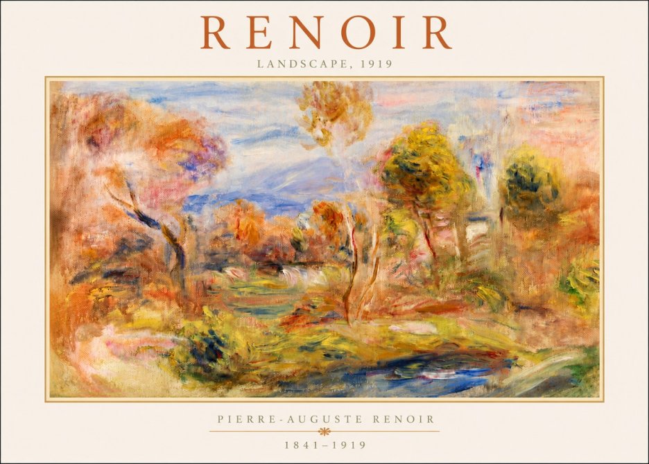 Renoir Landscape No3 - Plakat