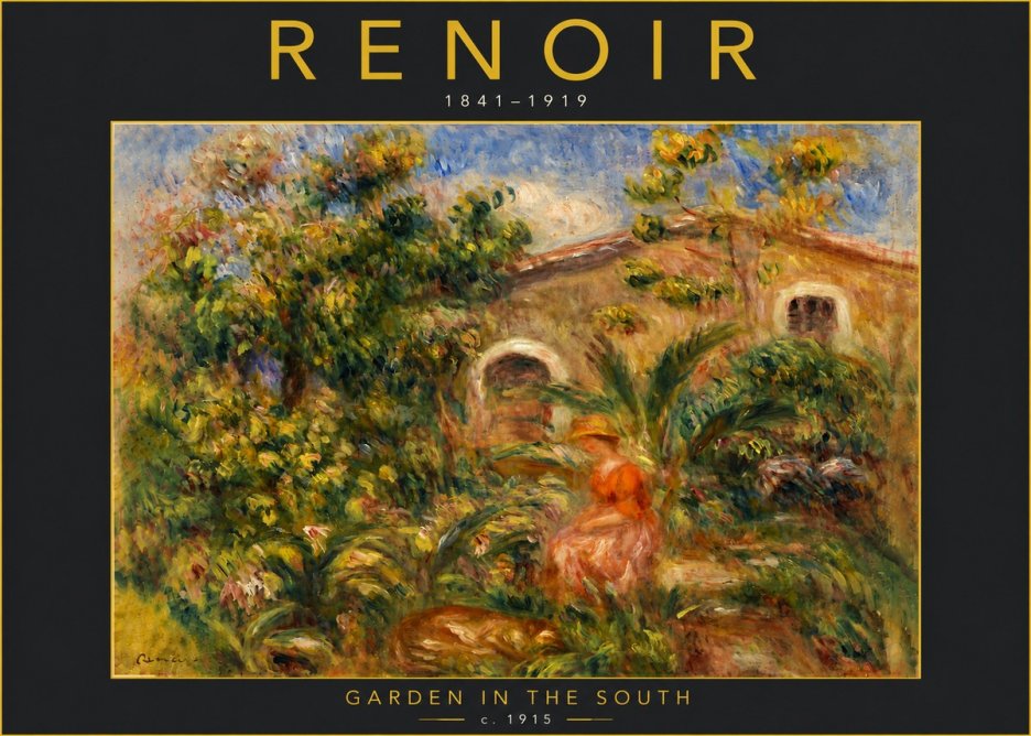 Renoir Garden in the South No6 - Plakat