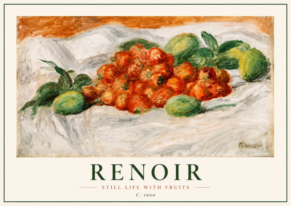 Renoir Still Life with Fruits No3 - Plakat