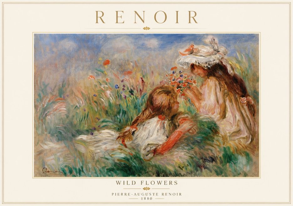 Renoir Wild Flowers No5 - Plakat