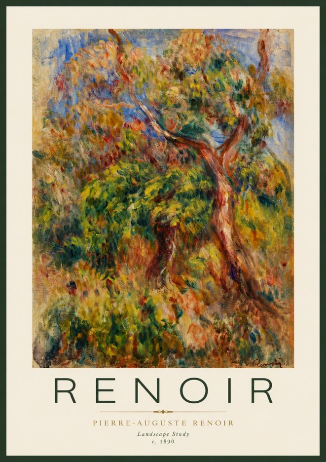 Renoir Landscape Study No5 - Plakat