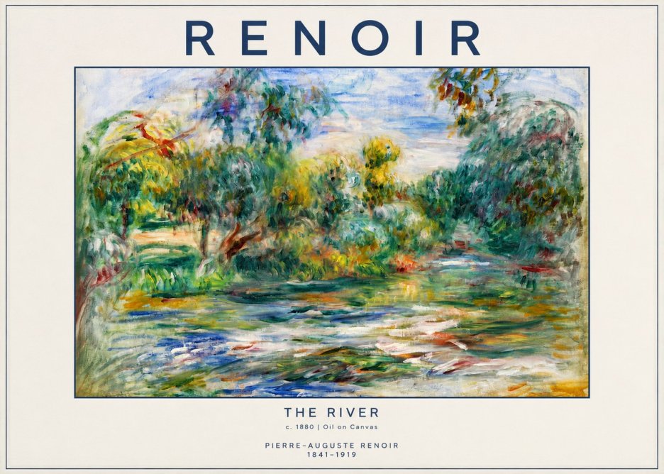 Renoir The River No2 - Plakat