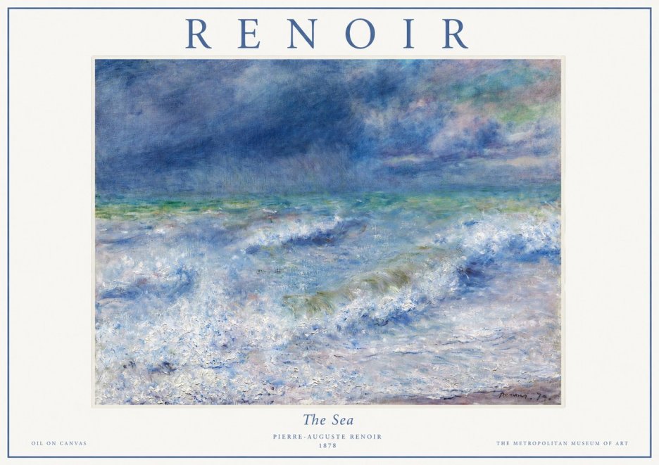 Renoir The Sea No1 - Plakat