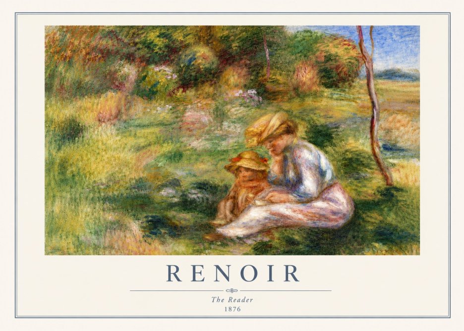Renoir The Reader No5 - Plakat