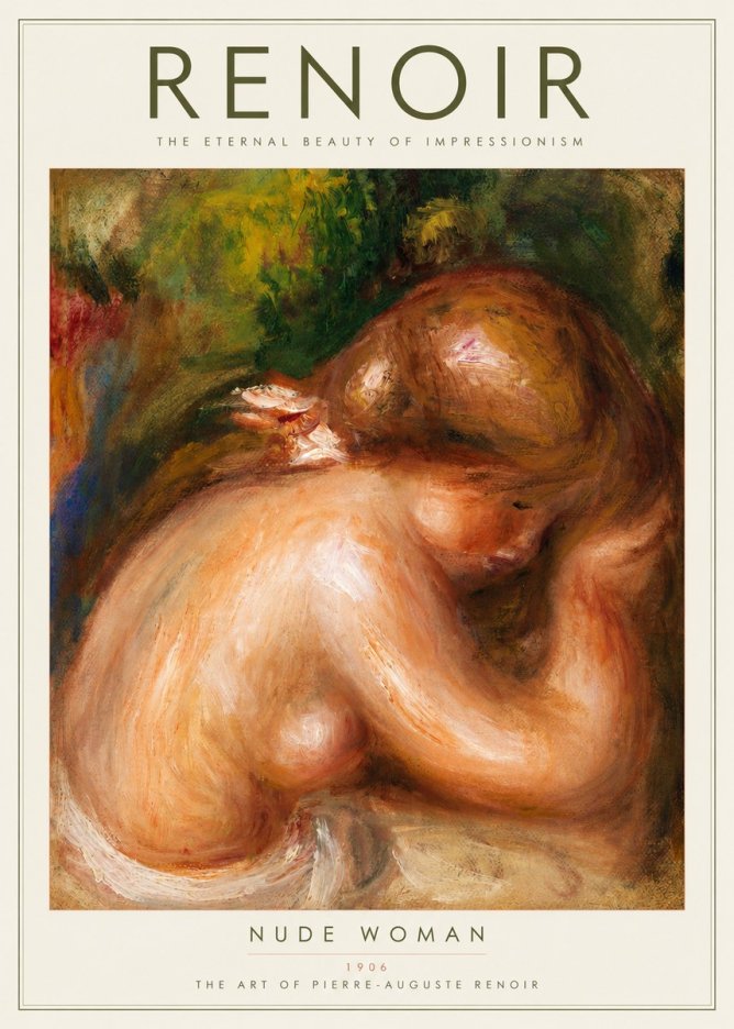 Renoir Female Nude, C. 1910 No2 - Plakat
