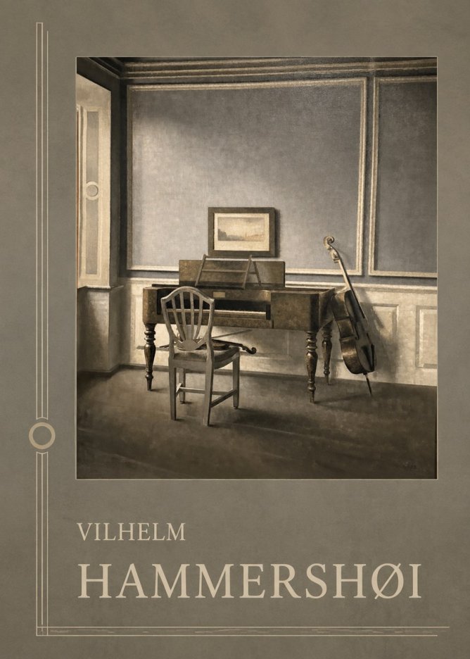 Vilhelm Hammershøi Interior with a Piano and a Cello No2 - Plakat