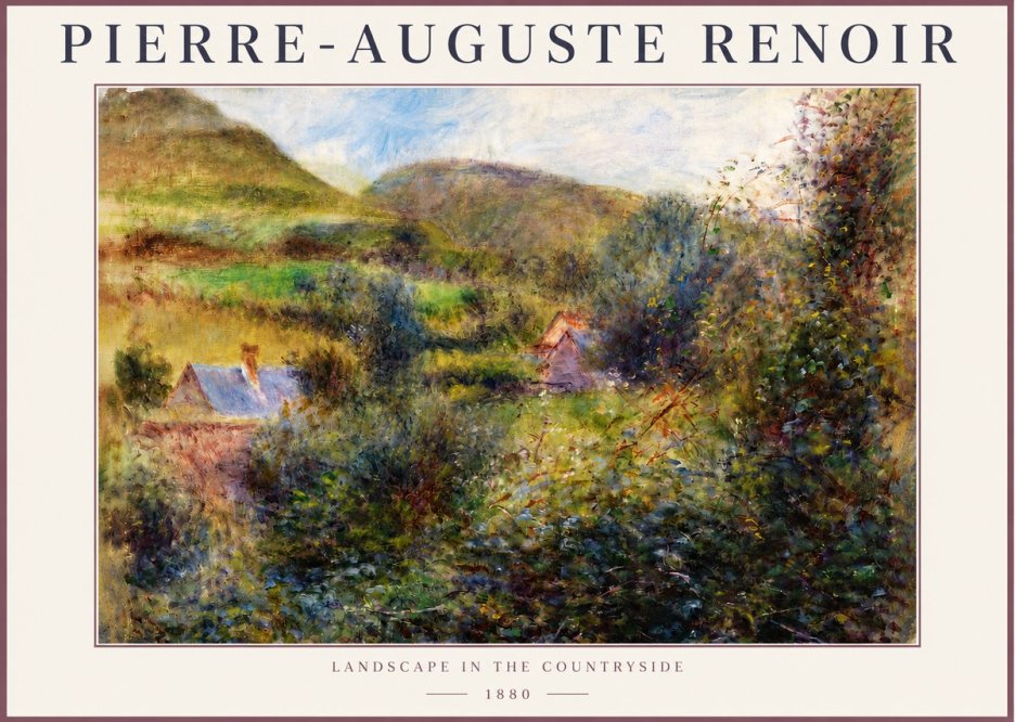 Renoir Landscape in the Countryside No4 - Plakat