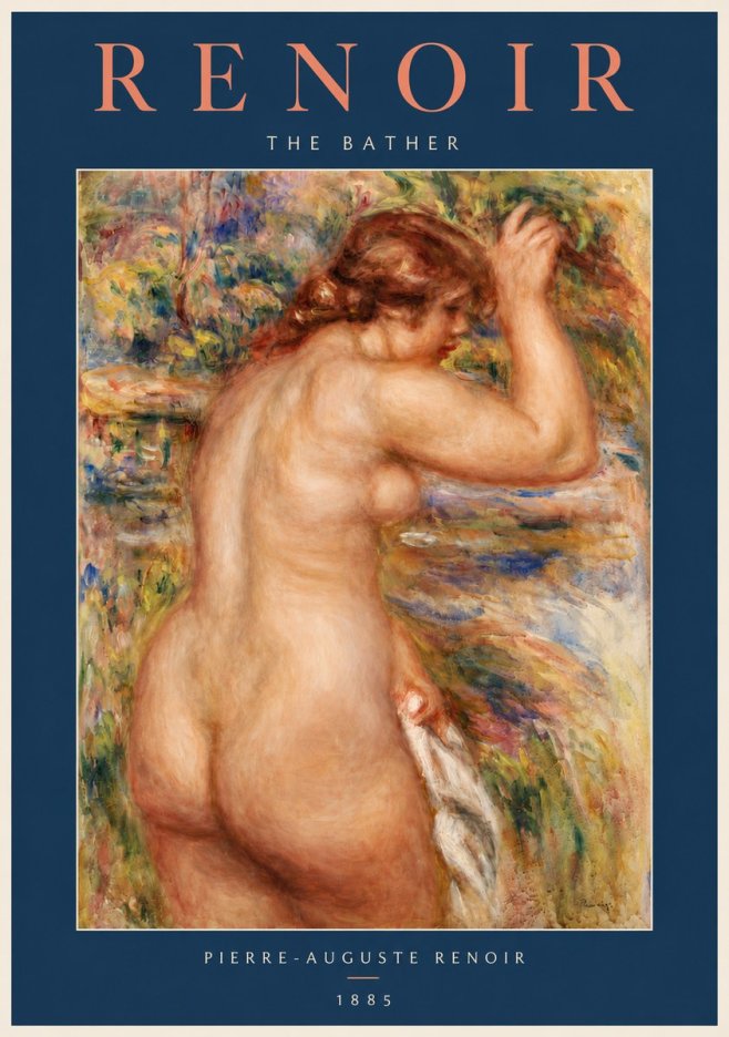 Renoir Bather No4 - Plakat