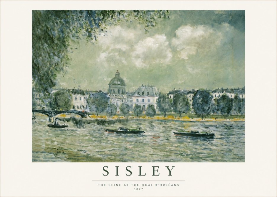 Sisley The Seine at the Quai D'orléans No1 - Plakat