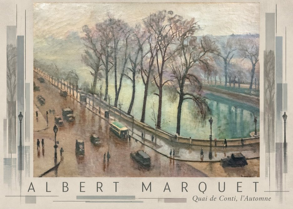 Albert Marquet Quai De Conti, L'automne No6 - Plakat