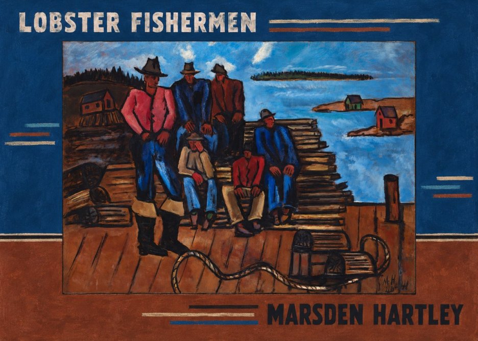 Marsden Hartley Lobster Fishermen II No5 - Plakat