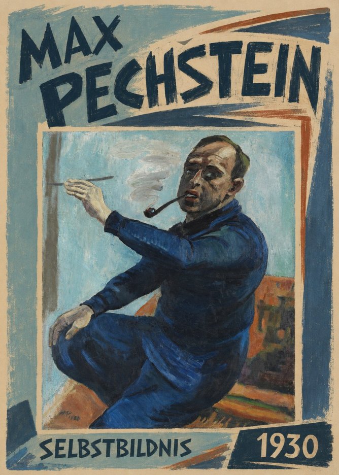 Max Pechstein Selbstbildnis No1 - Plakat
