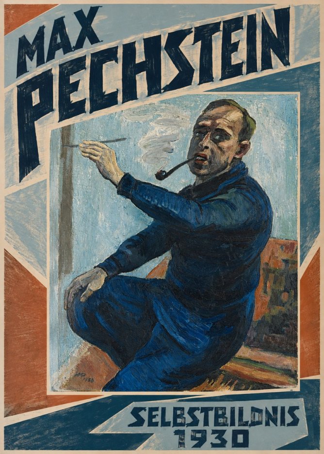 Max Pechstein Selbstbildnis No5 - Plakat