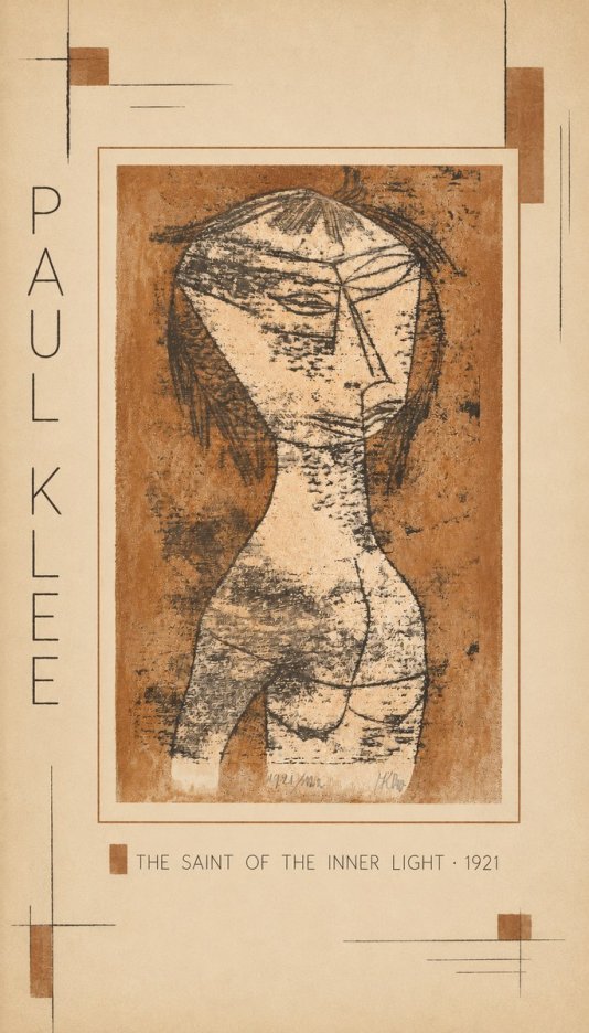 Paul Klee The Saint of the Inner Light No3 - Plakat