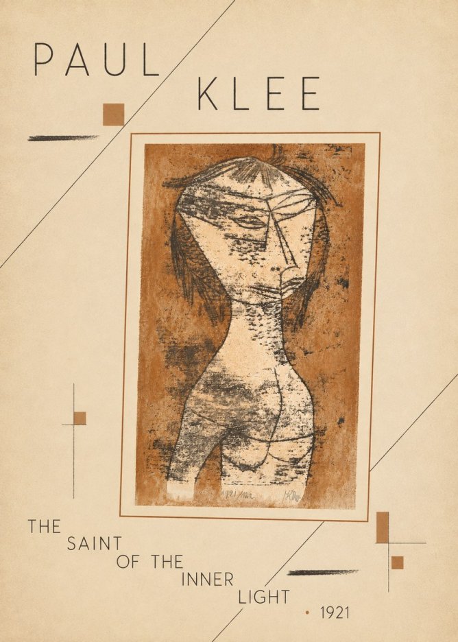Paul Klee The Saint of the Inner Light No4 - Plakat