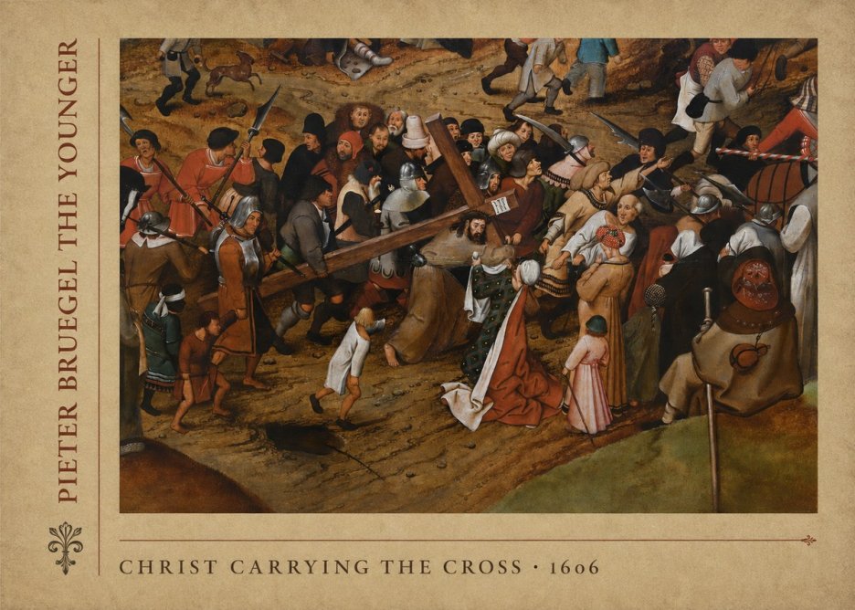 Pieter Bruegel Christ Carrying the Cross II No5 - Plakat