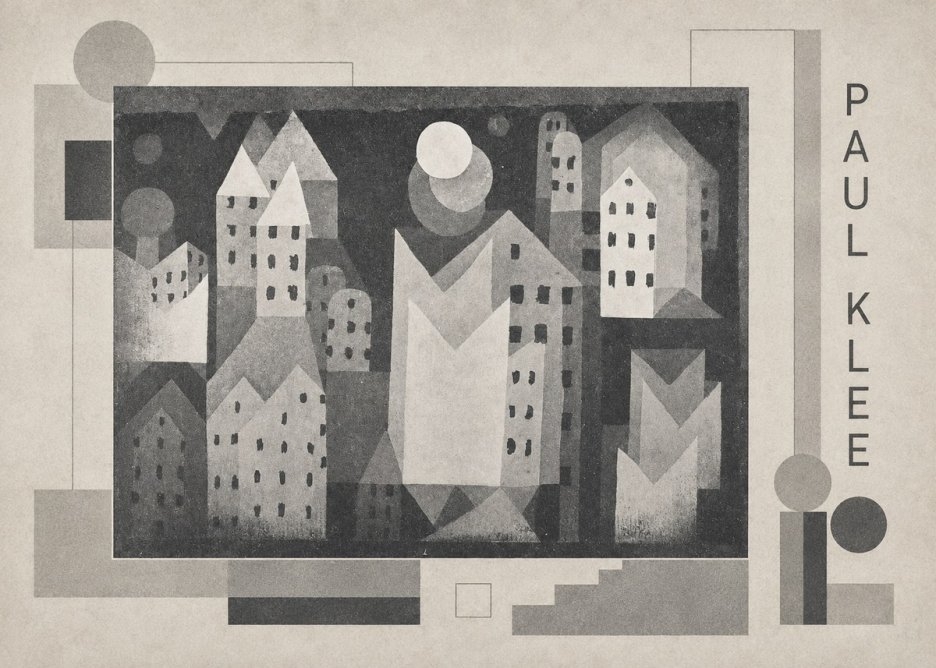 Paul Klee City of Churches No2 - Plakat
