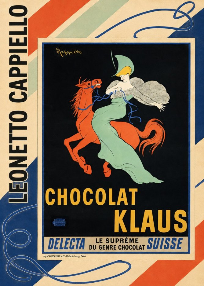 Leonetto Cappiello Chocolat Klaus II No2 - Plakat
