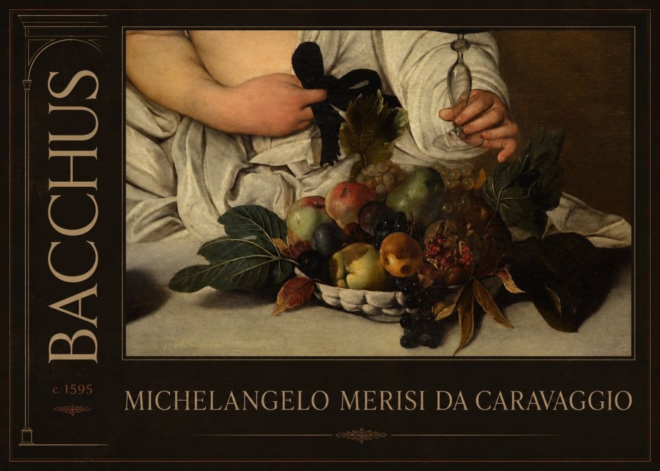 Michelangelo Merisi da Caravaggio Bacchus II No2 - Plakat