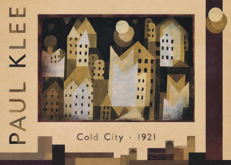 Paul Klee Cold City No3 - Plakat