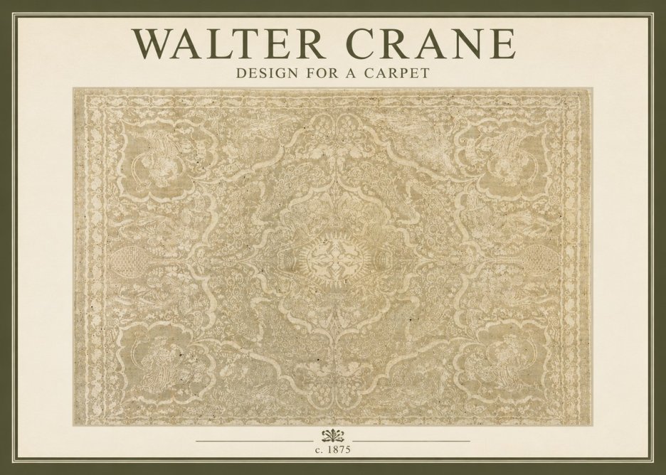 Walter Crane Design for a Carpet No2 - Plakat