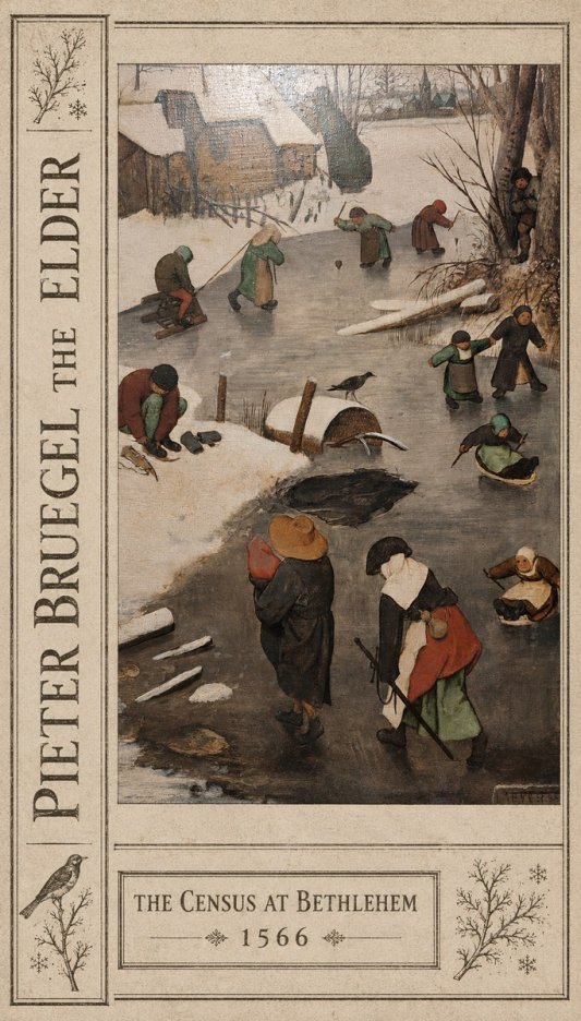 Pieter Bruegel The Census at Bethlehem II No2 - Plakat
